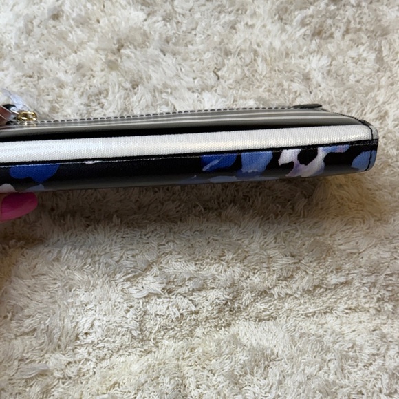 NWT Kate Spade Cedar Street Floral Black and Blue Wallet - Picture 6 of 9